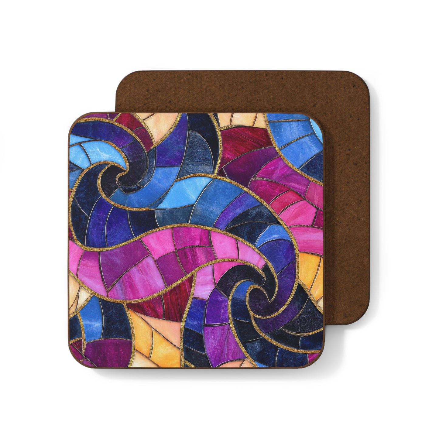 Colorful Stained Glass Coaster Set
