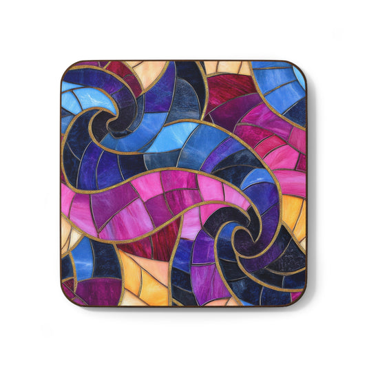 Colorful Stained Glass Coaster Set