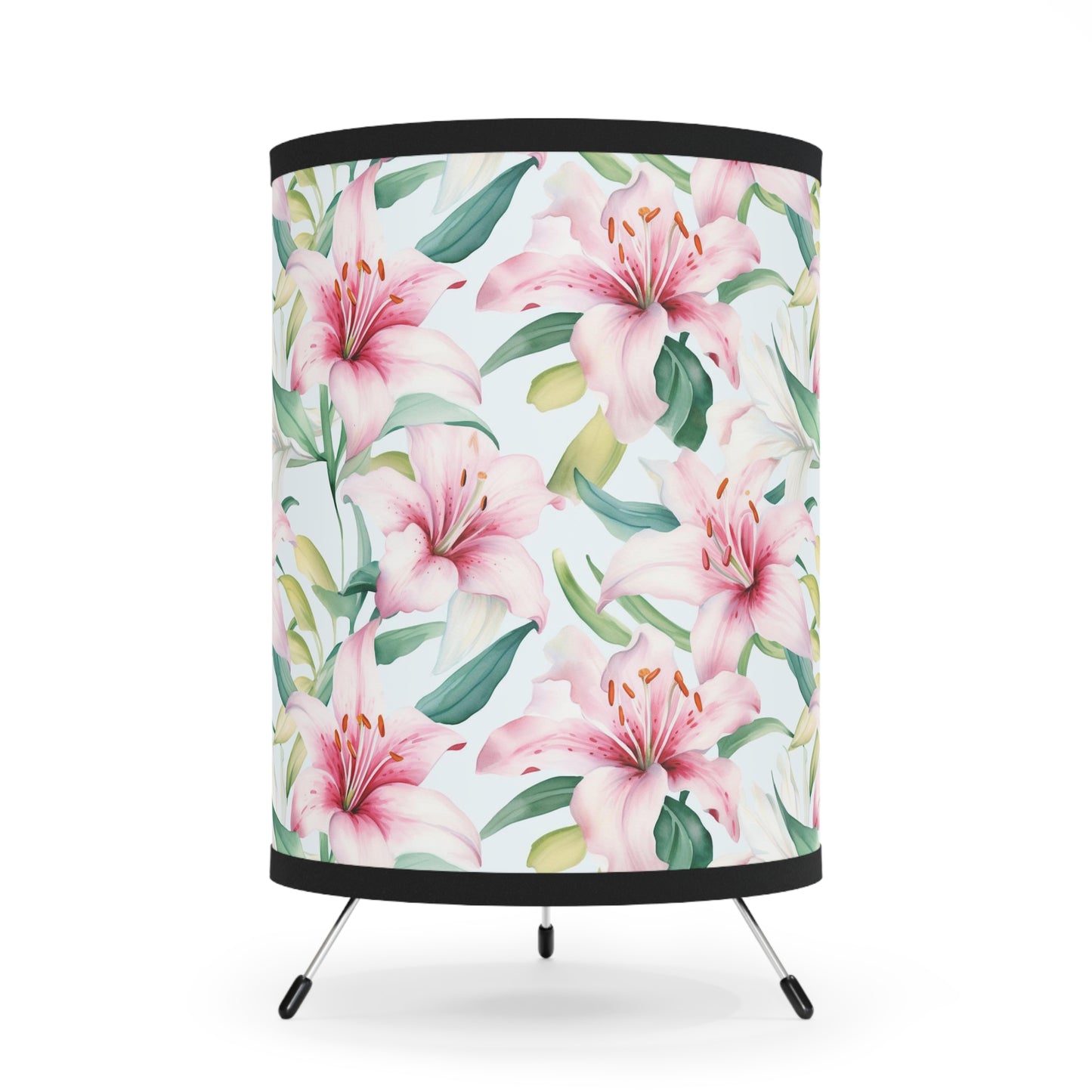 Floral Tripod Lamp