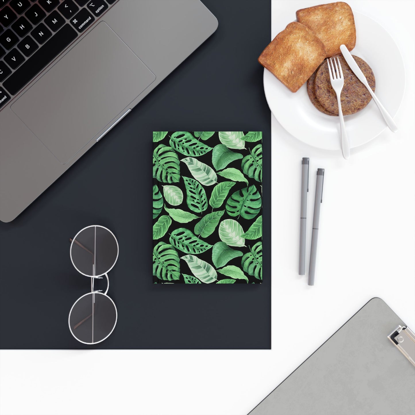 Tropical Leaf Hard Backed Journal