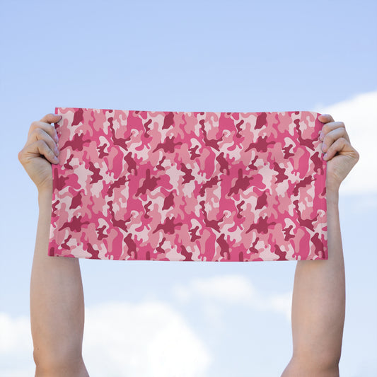 Pink Camo Rally Towel for Sports Events
