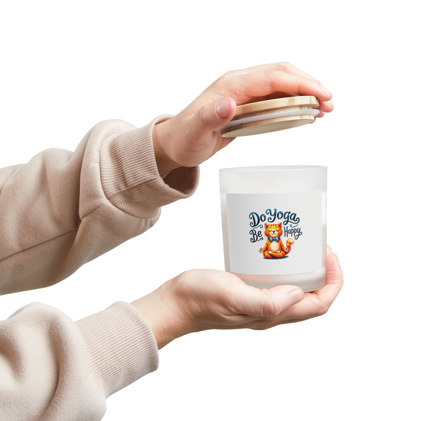 Do Yoga Be Happy Candle