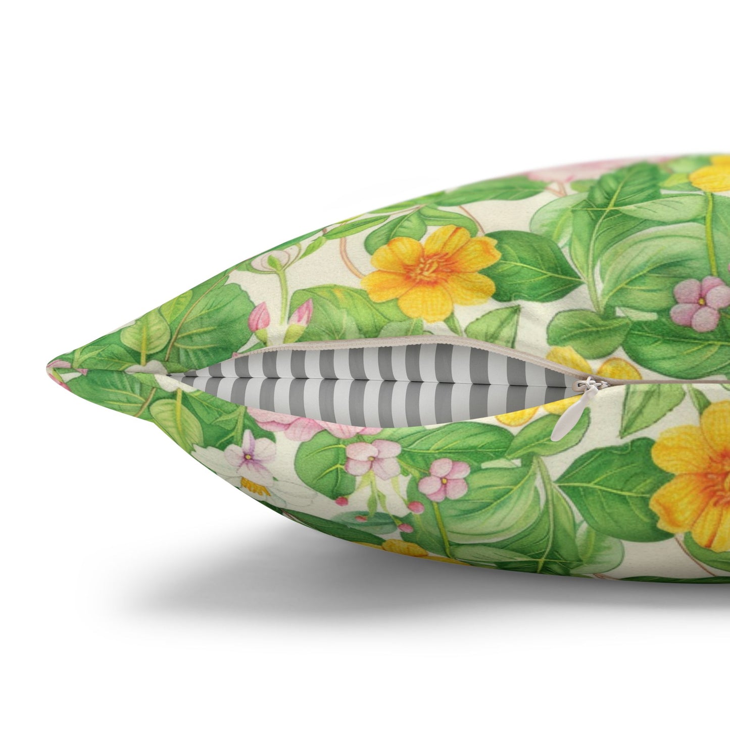Floral Faux Suede Pillowcase for Cozy Home Décor