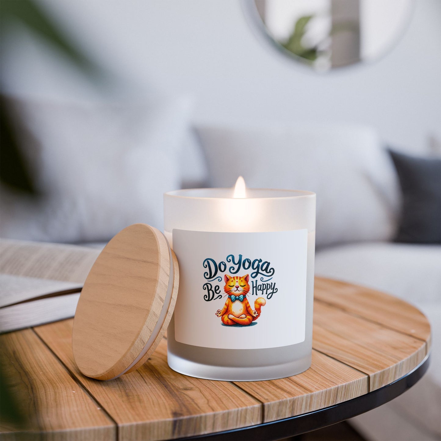 Do Yoga Be Happy Candle