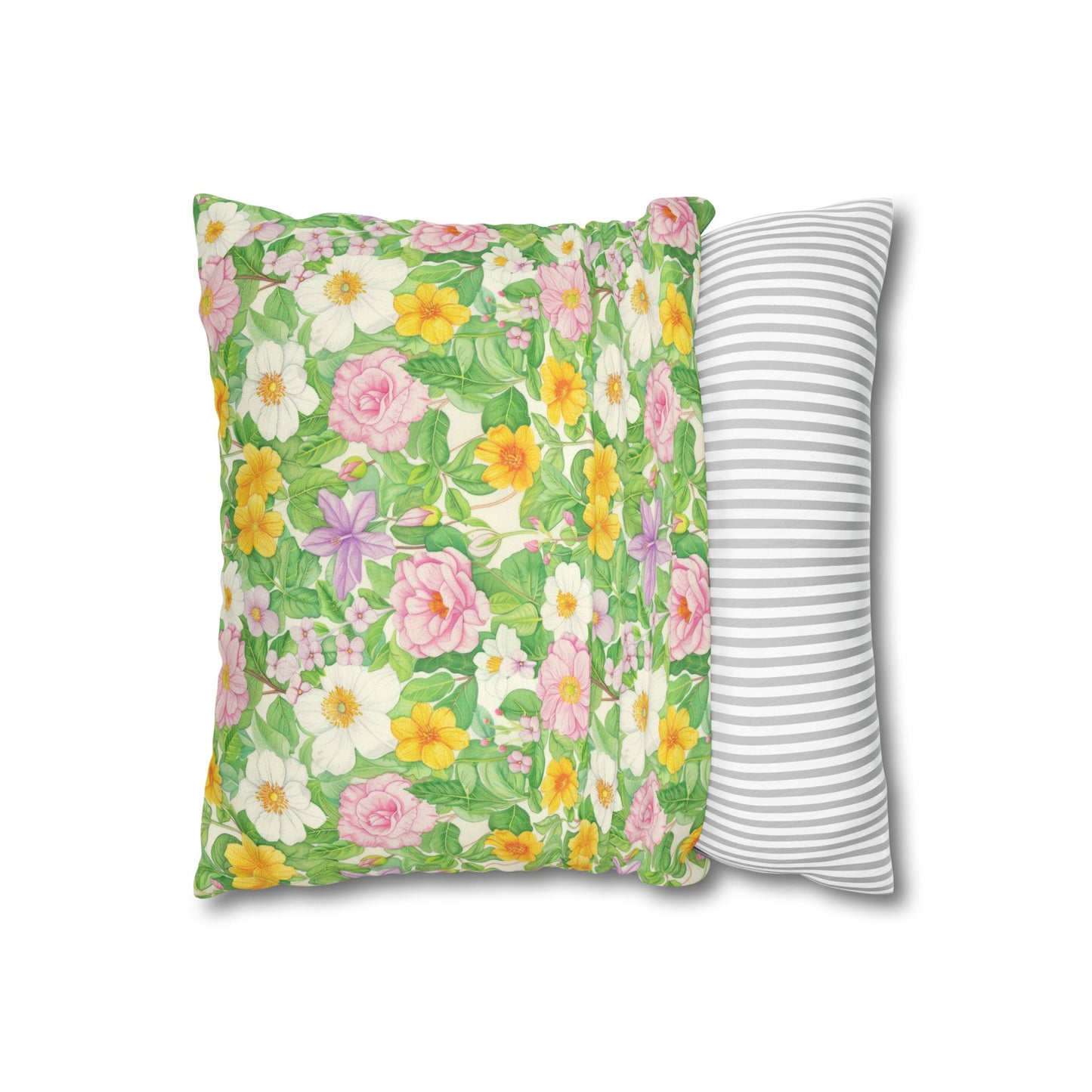 Floral Faux Suede Pillowcase for Cozy Home Décor