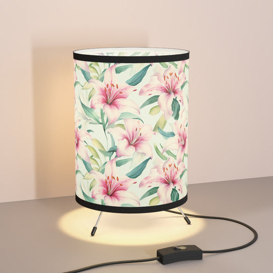 Floral Tripod Lamp